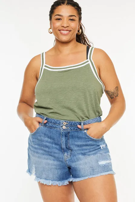 Adelia High Rise Mom Shorts (Plus Size)