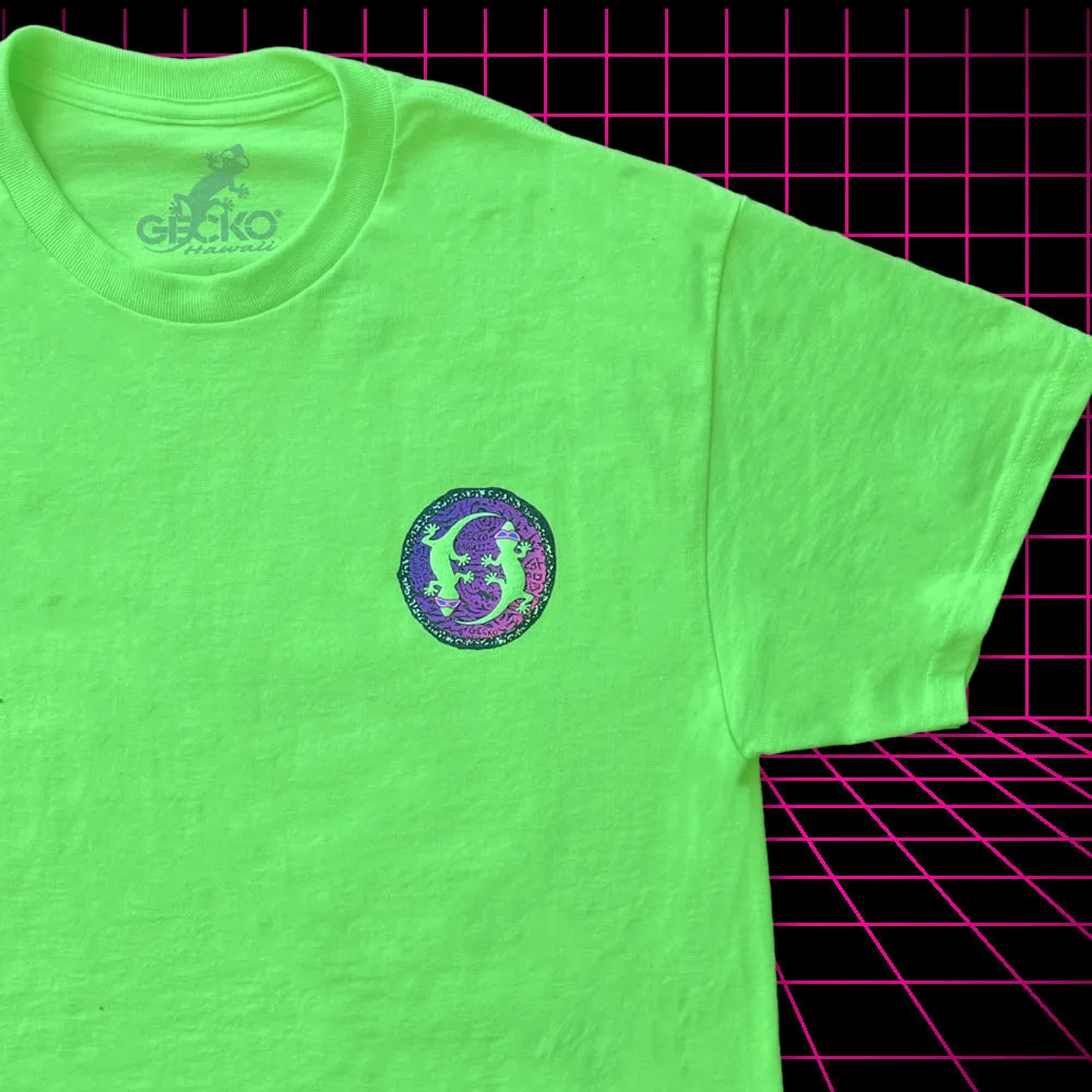 Aloha Arcade 1980s Neon Green - Gecko X Nazar 4 Limited Tee