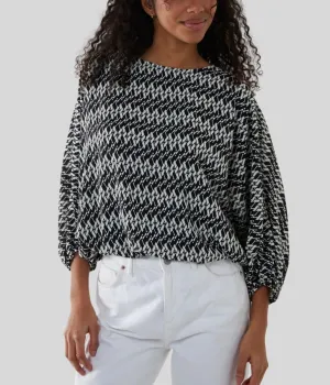 Aztec Geo Batwing Blouse