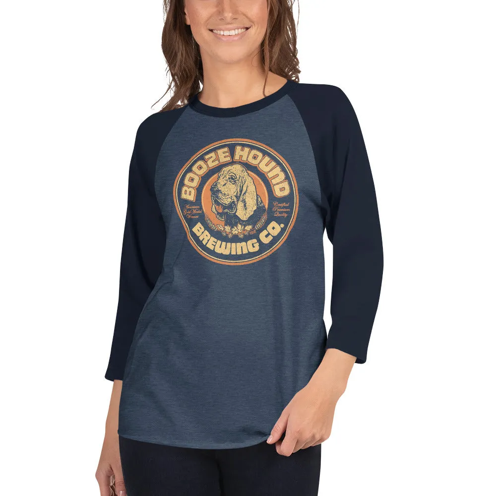 Boozehound Brewing Co. 3/4 Sleeve Baseball T-Shirt