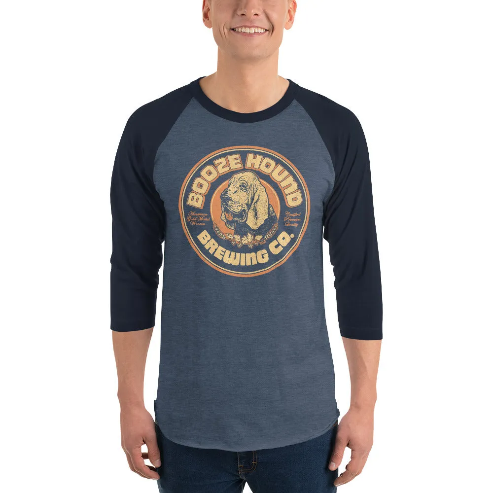 Boozehound Brewing Co. 3/4 Sleeve Baseball T-Shirt