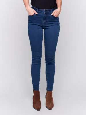 CHARLIE B SOFT SKINNY LEG JEAN - DENIM BLUE - C5370RR428B283