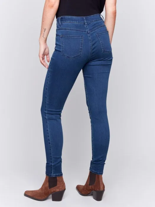 CHARLIE B SOFT SKINNY LEG JEAN - DENIM BLUE - C5370RR428B283