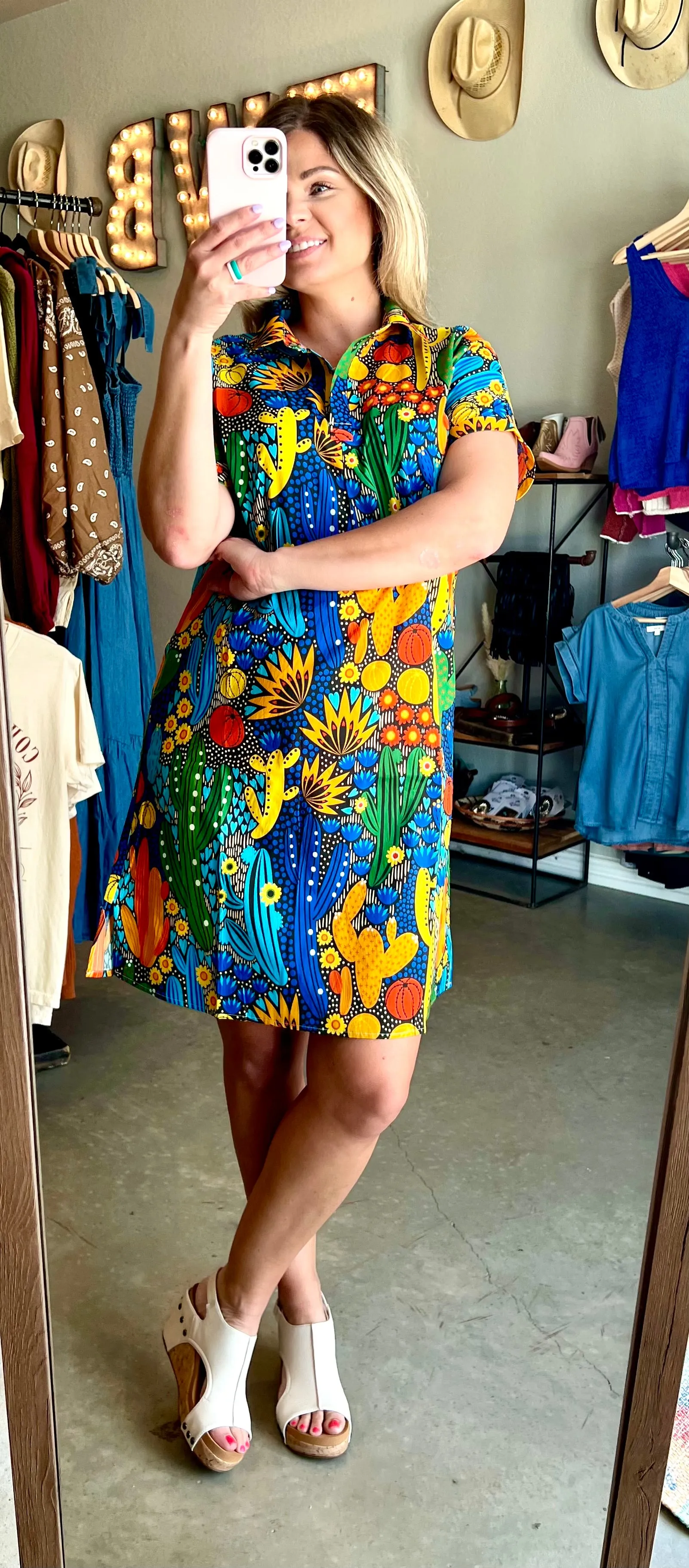 Colorful Cactus Dress