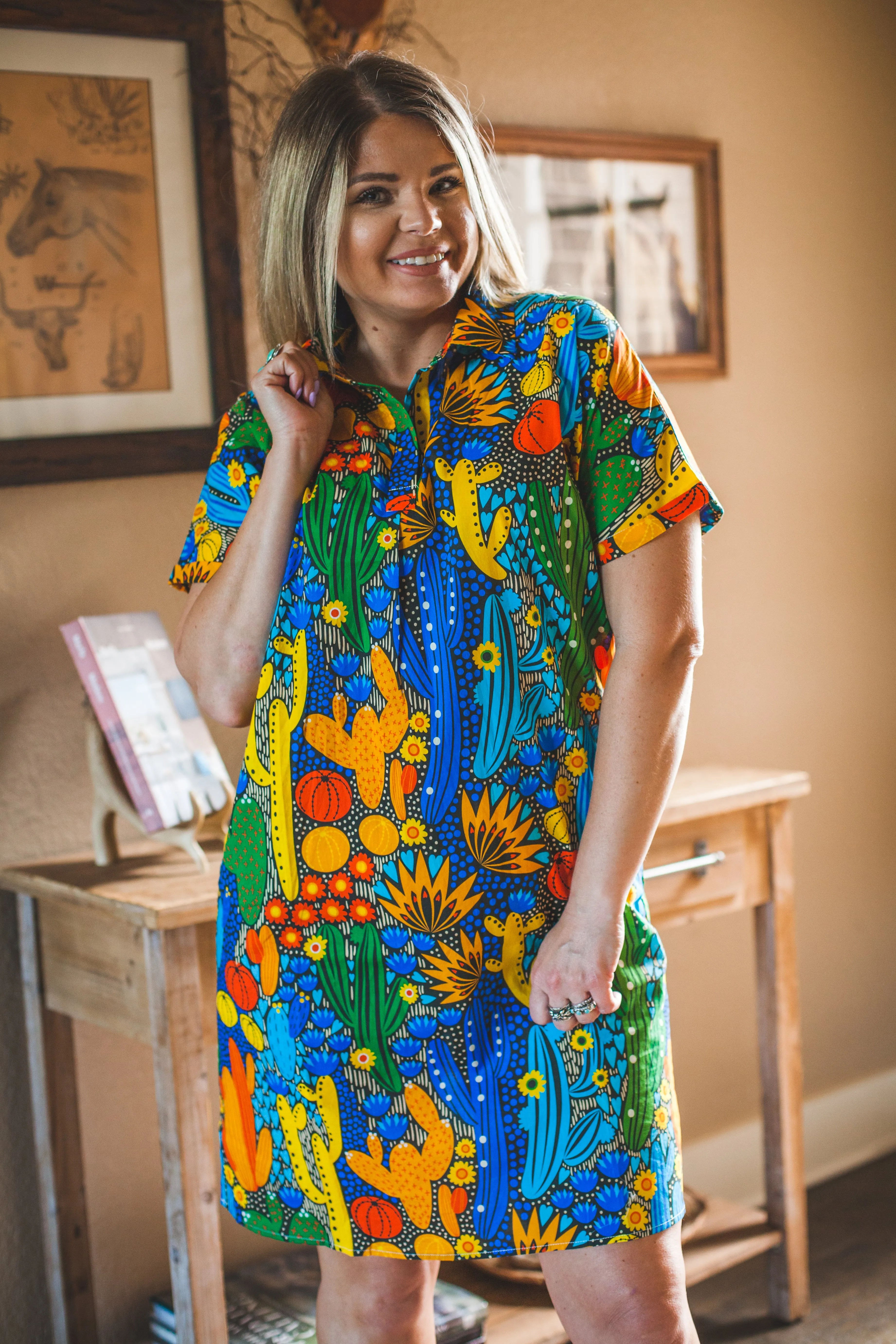 Colorful Cactus Dress