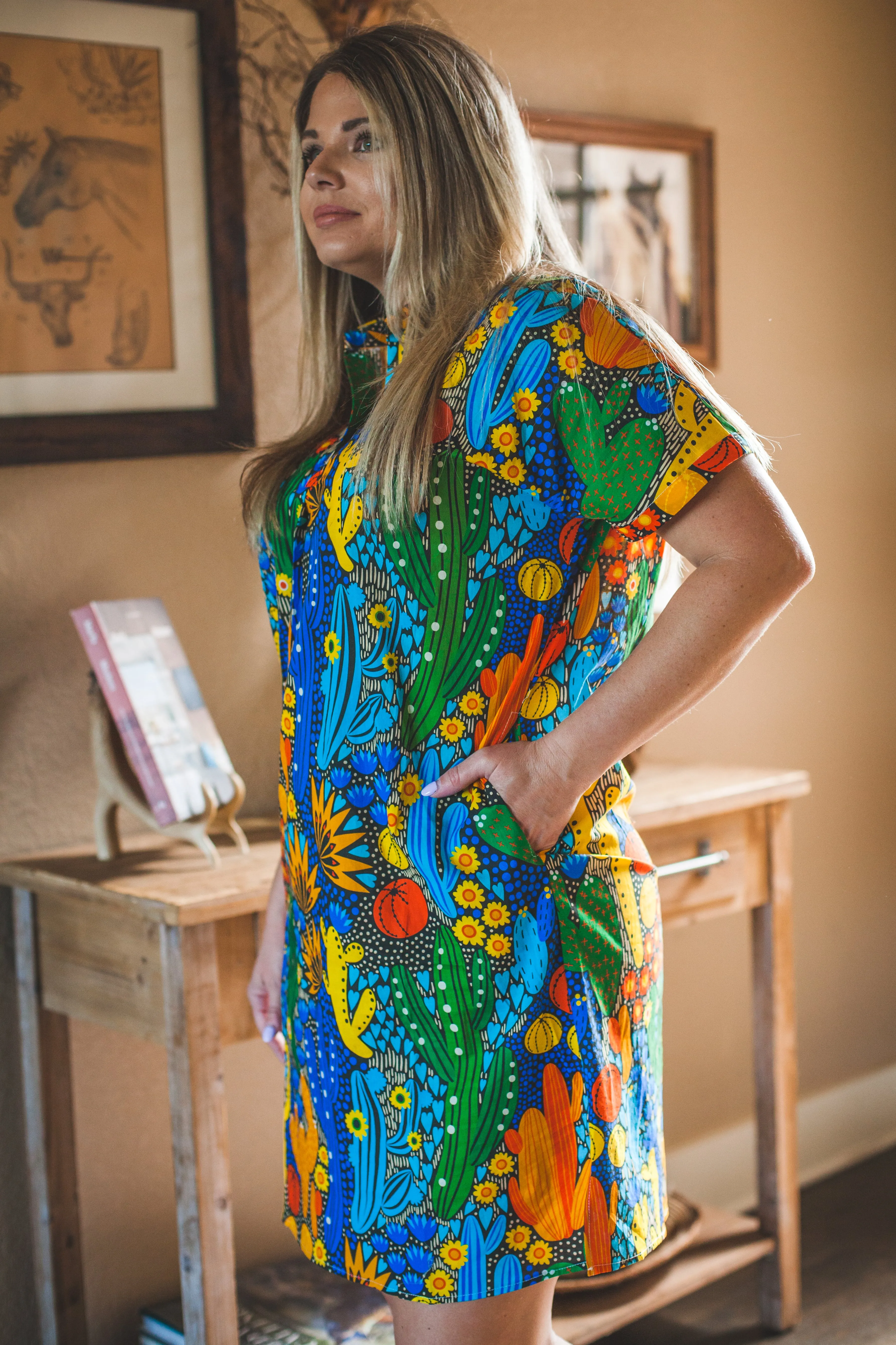 Colorful Cactus Dress