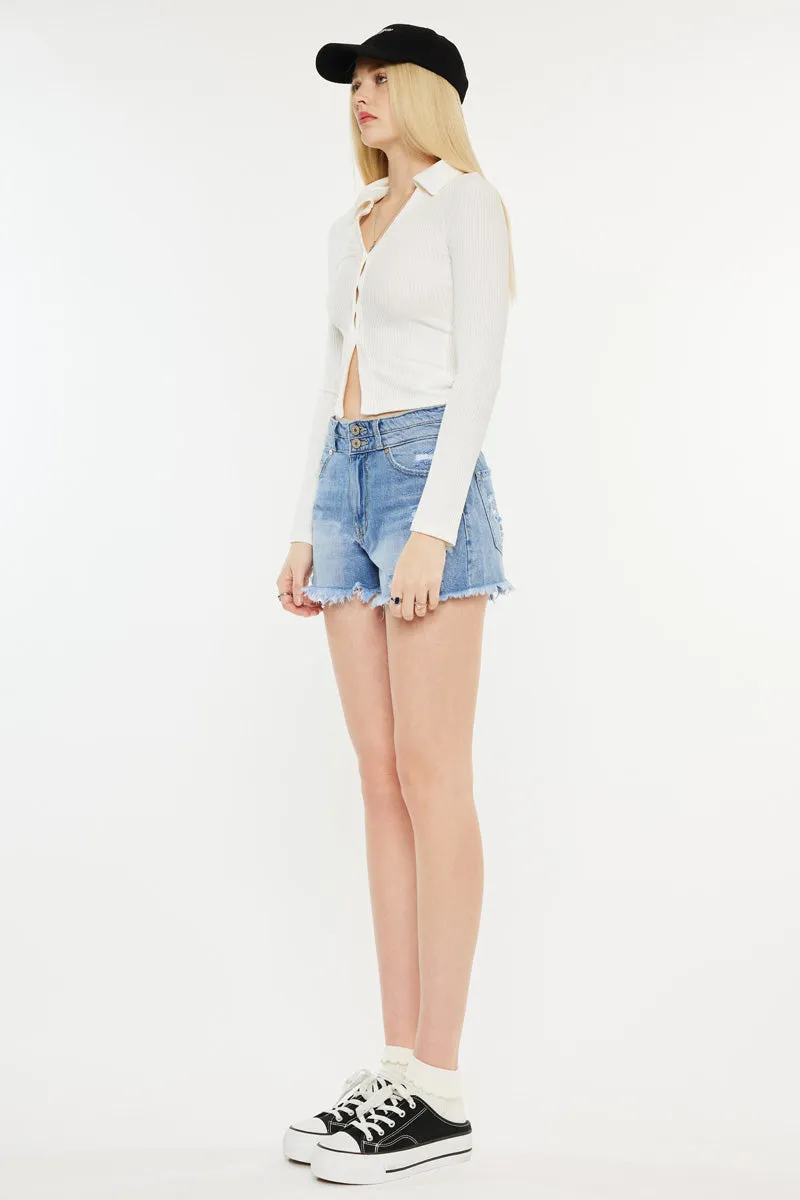 Farah High Rise Mom Shorts