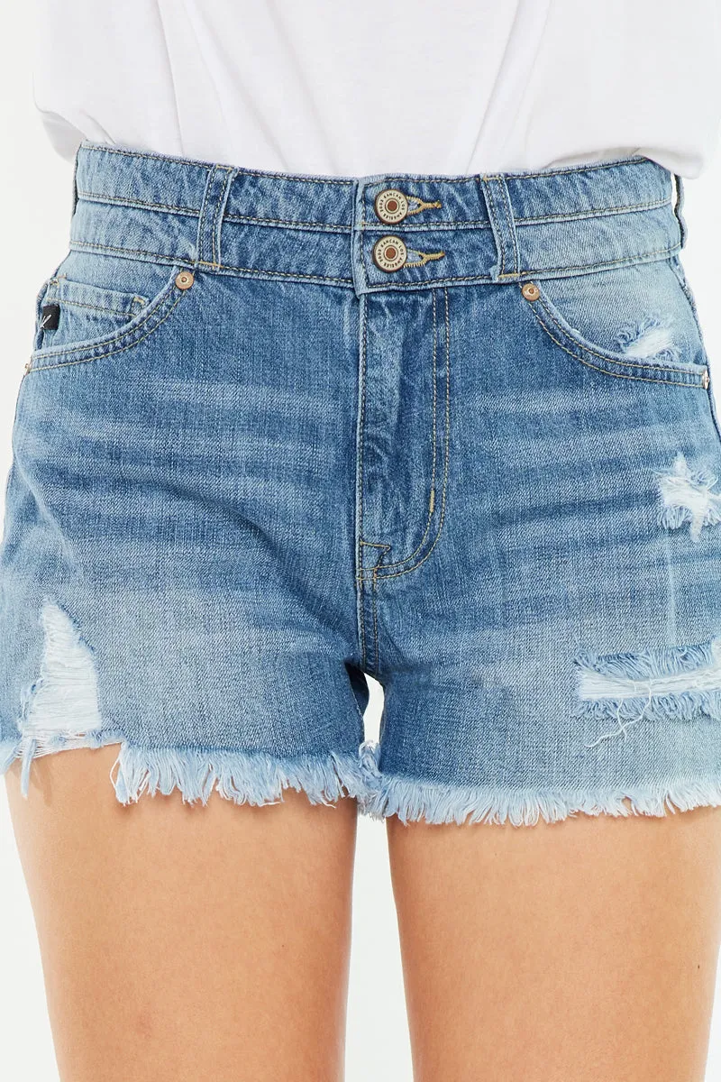 Farah High Rise Mom Shorts