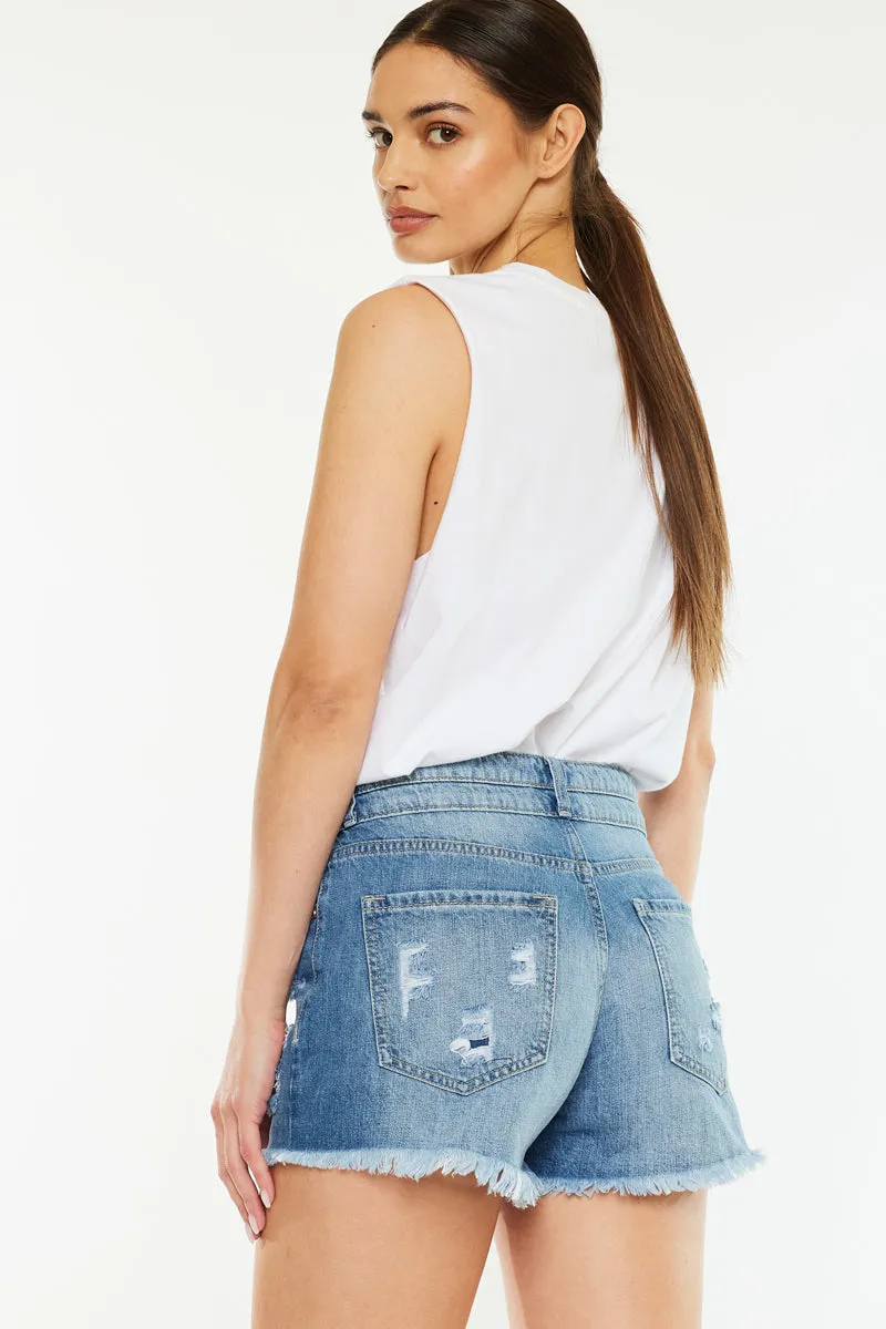 Farah High Rise Mom Shorts