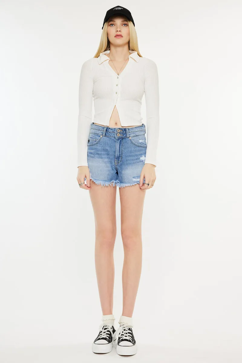 Farah High Rise Mom Shorts