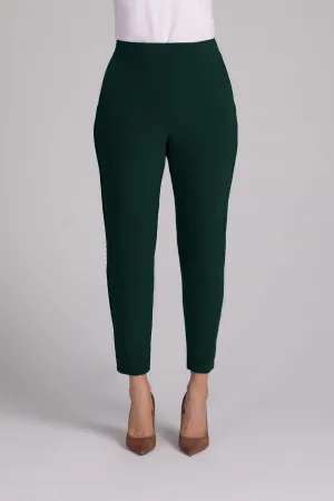 Flounce Pencil Pant | Evergreen