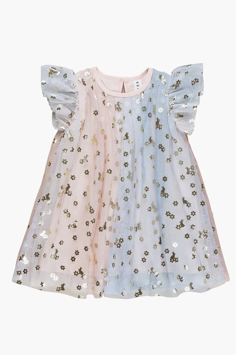 Girls Dress Huxbaby Rainbow Bunnies