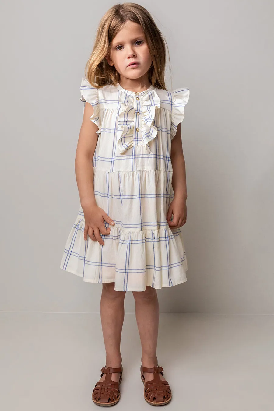 Girls Dress MarMar Copenhagen Dasha Blue Check