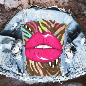 Hip Hop Loose Denim Lapel Jacket