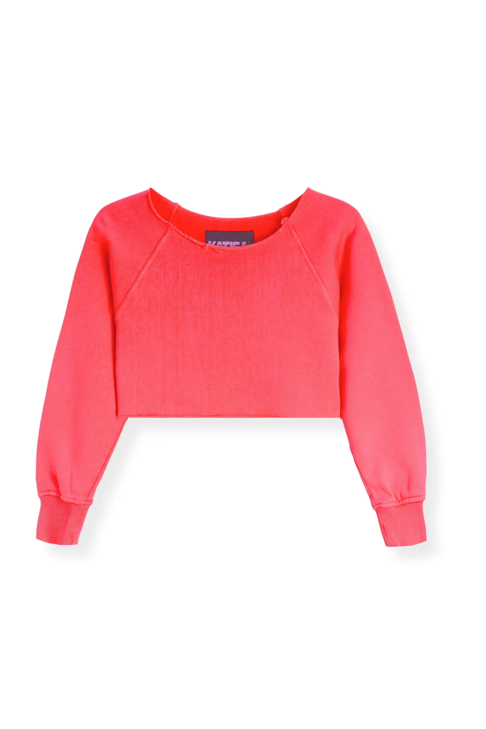 JUNIOR SHANE OFF SHOULDER CROP SWEATSHIRT - FINAL SALE