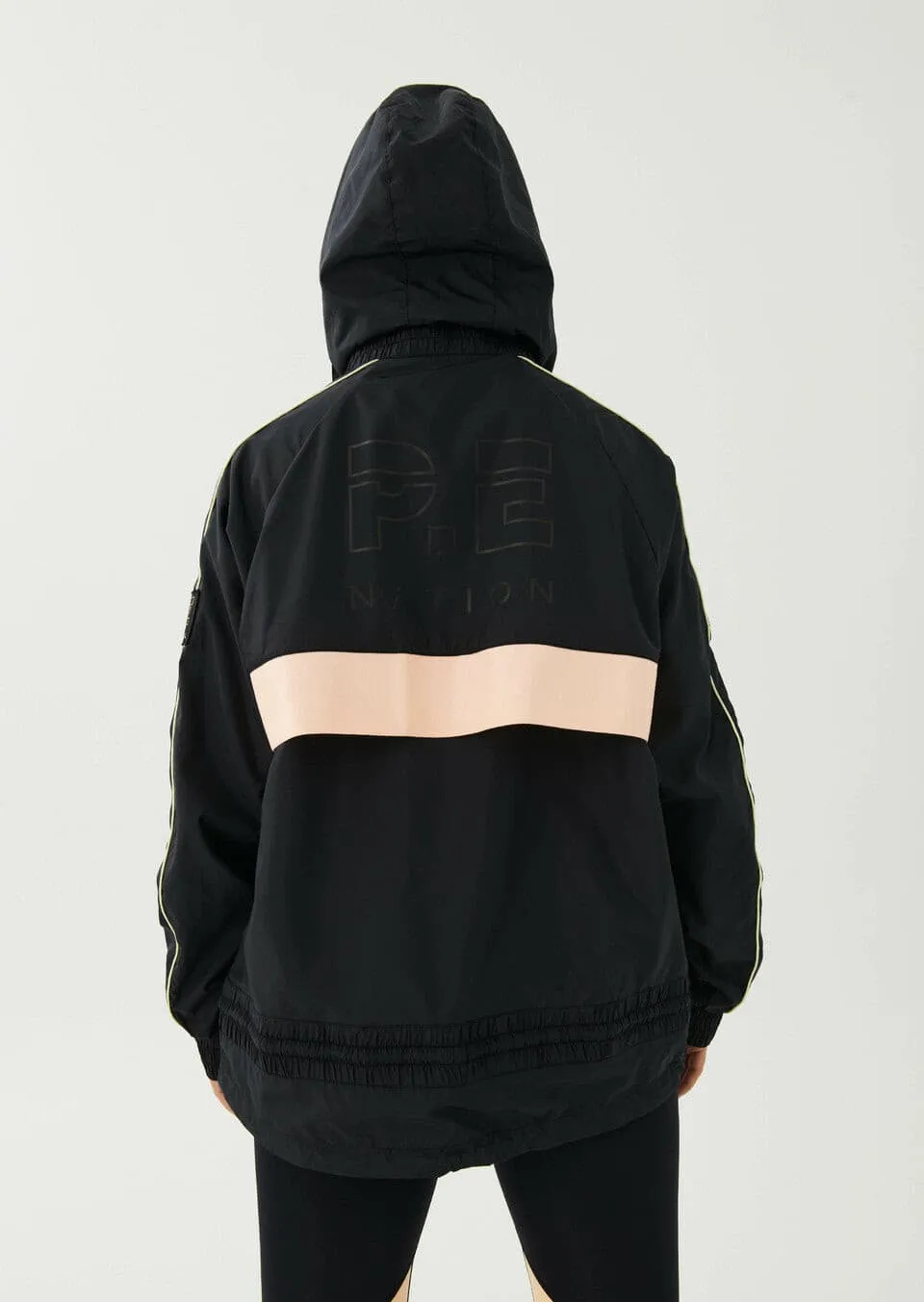 MAN DOWN REVERSIBLE JACKET IN BLACK AND PRINT