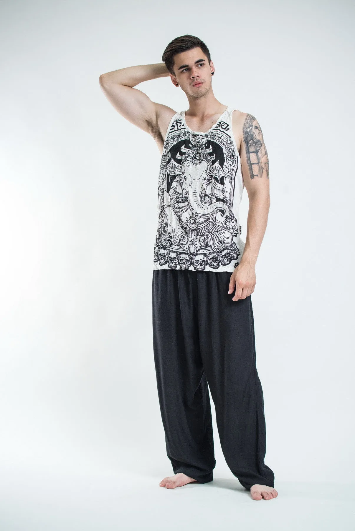 Mens Batman Ganesh Tank Top in White