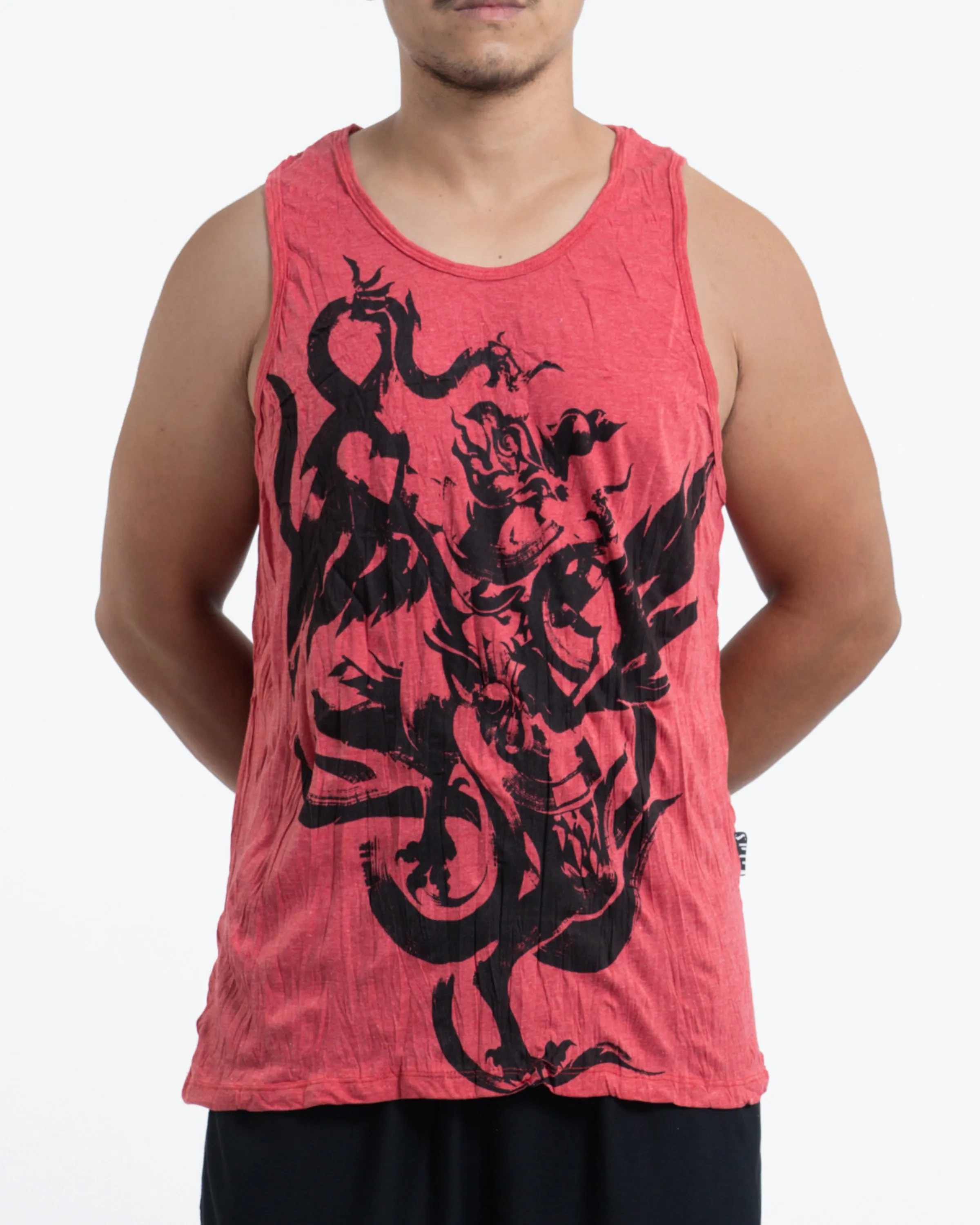 Mens Garuda Tank Top in Red