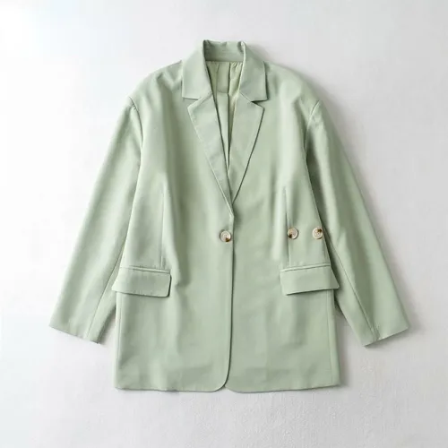 Mint Blazers Woman Loose Fit BF Long Sleeve Jackets Outwear