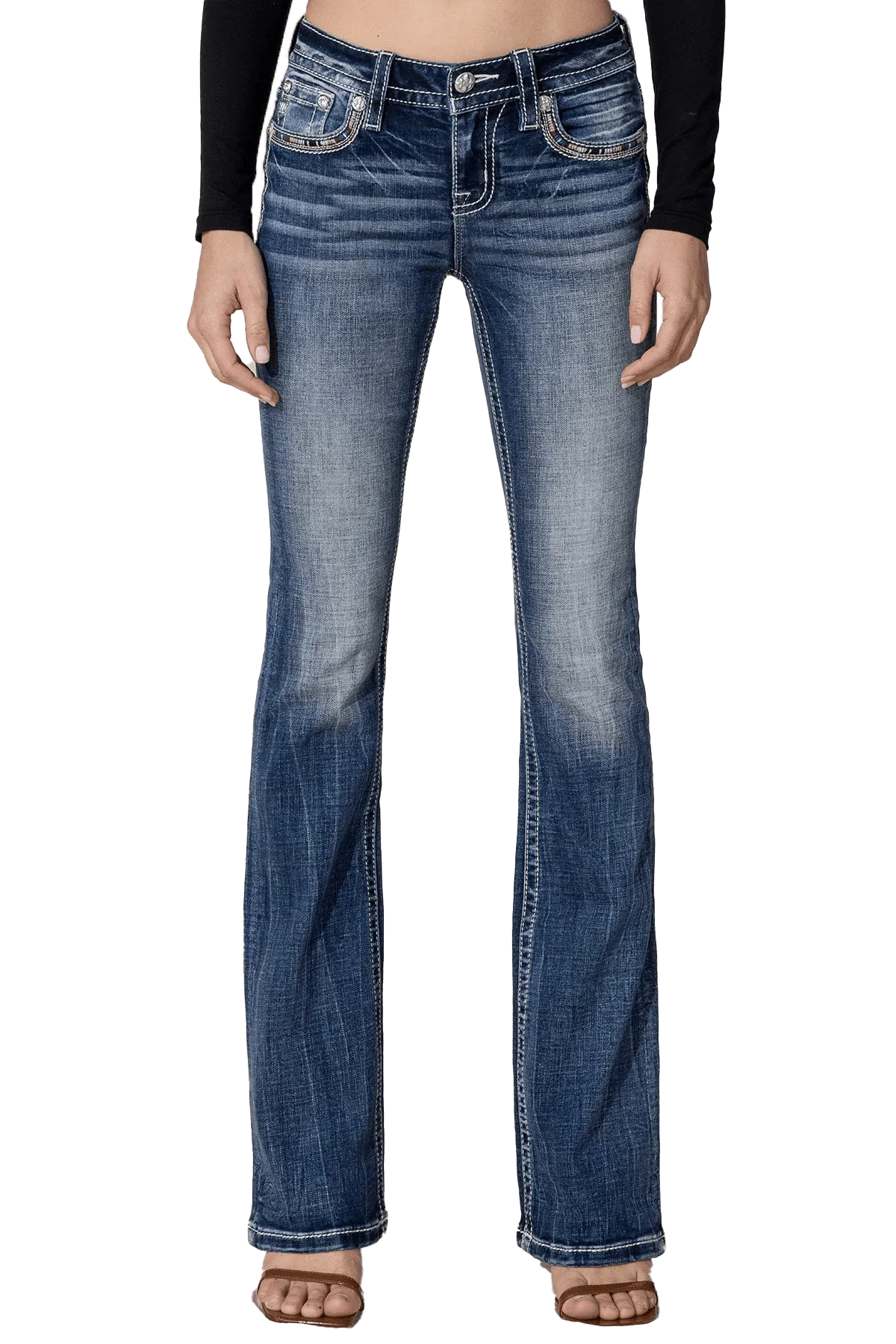 Miss Me Boot Cut Tribal Road Jeans