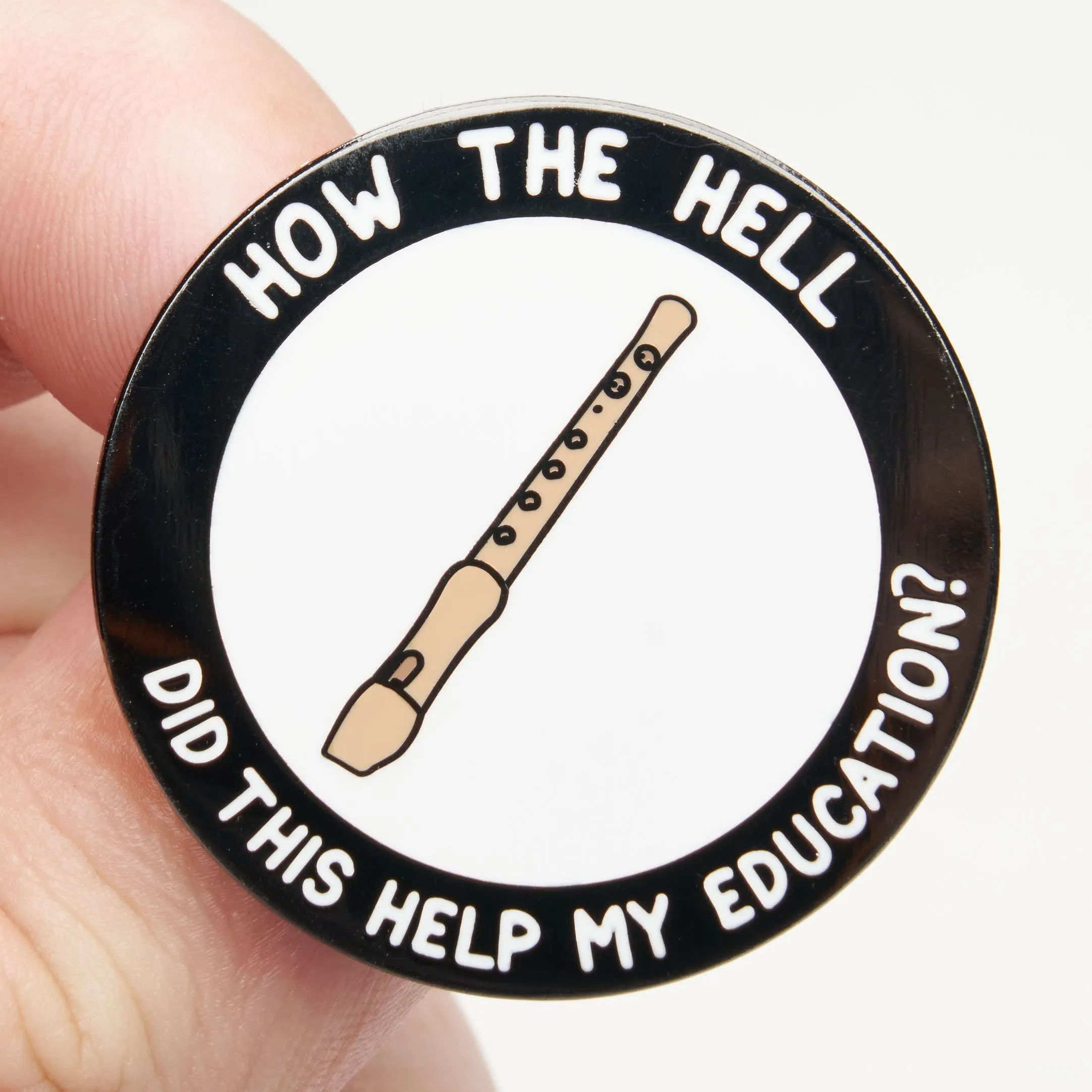 Music Class Recorder Pin