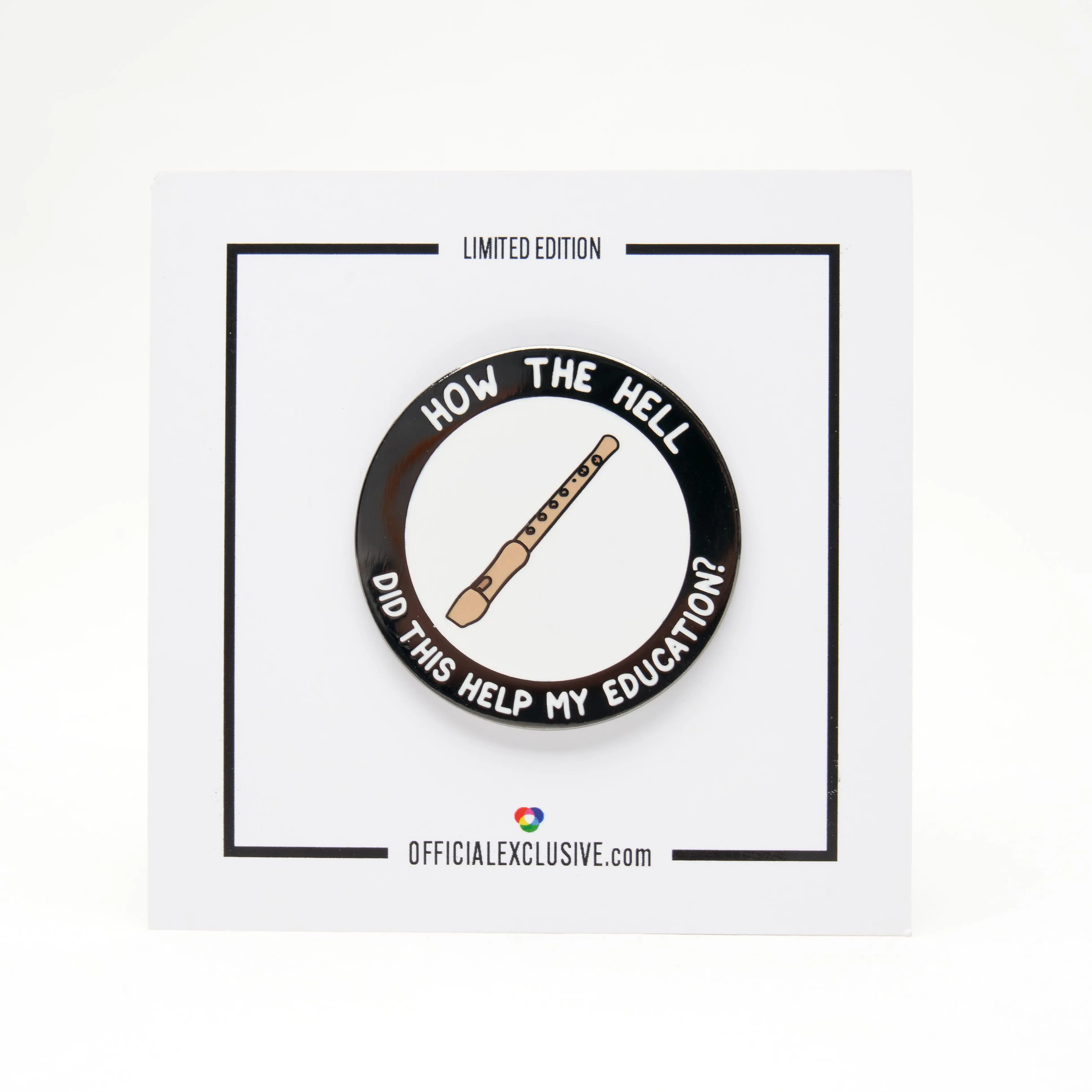 Music Class Recorder Pin