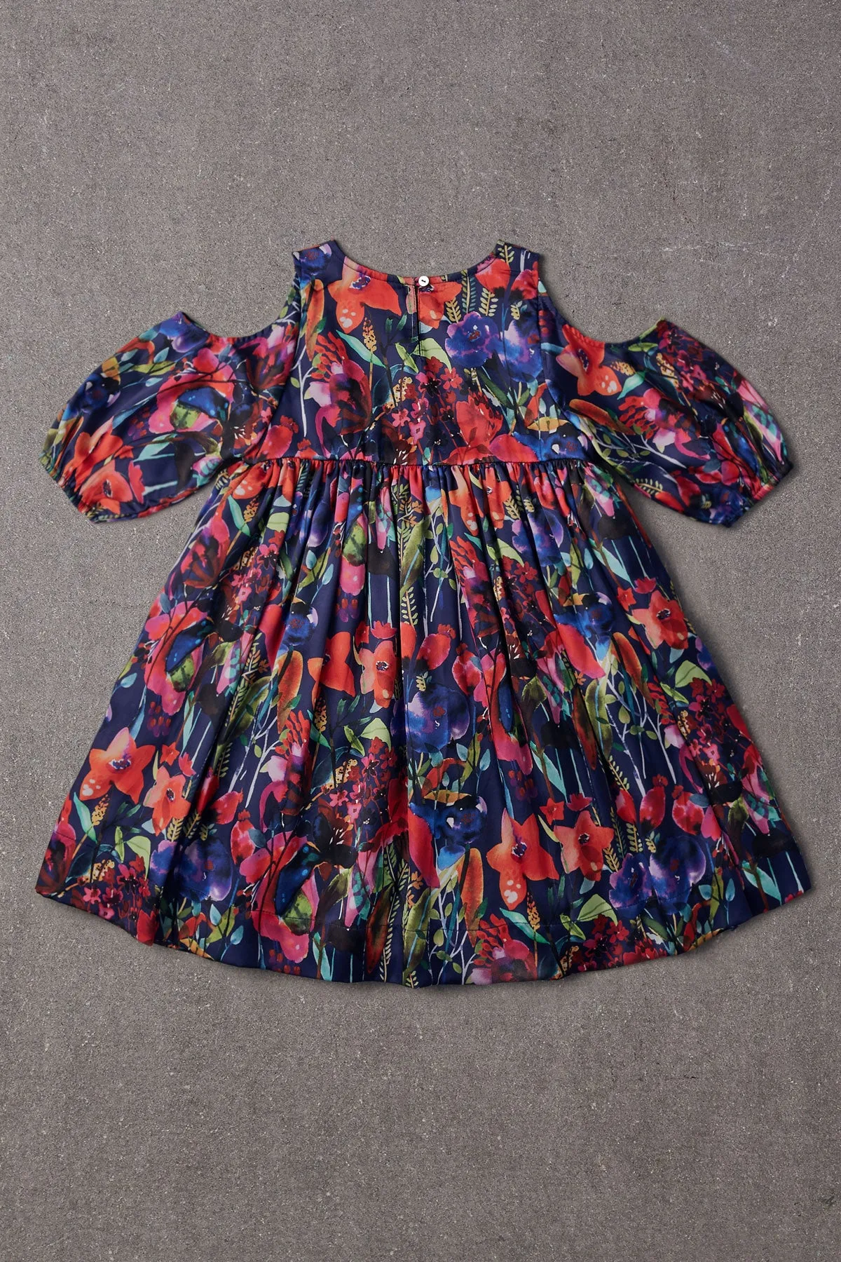 Nellystella Vanessa Girls Dress - Watercolor Floral