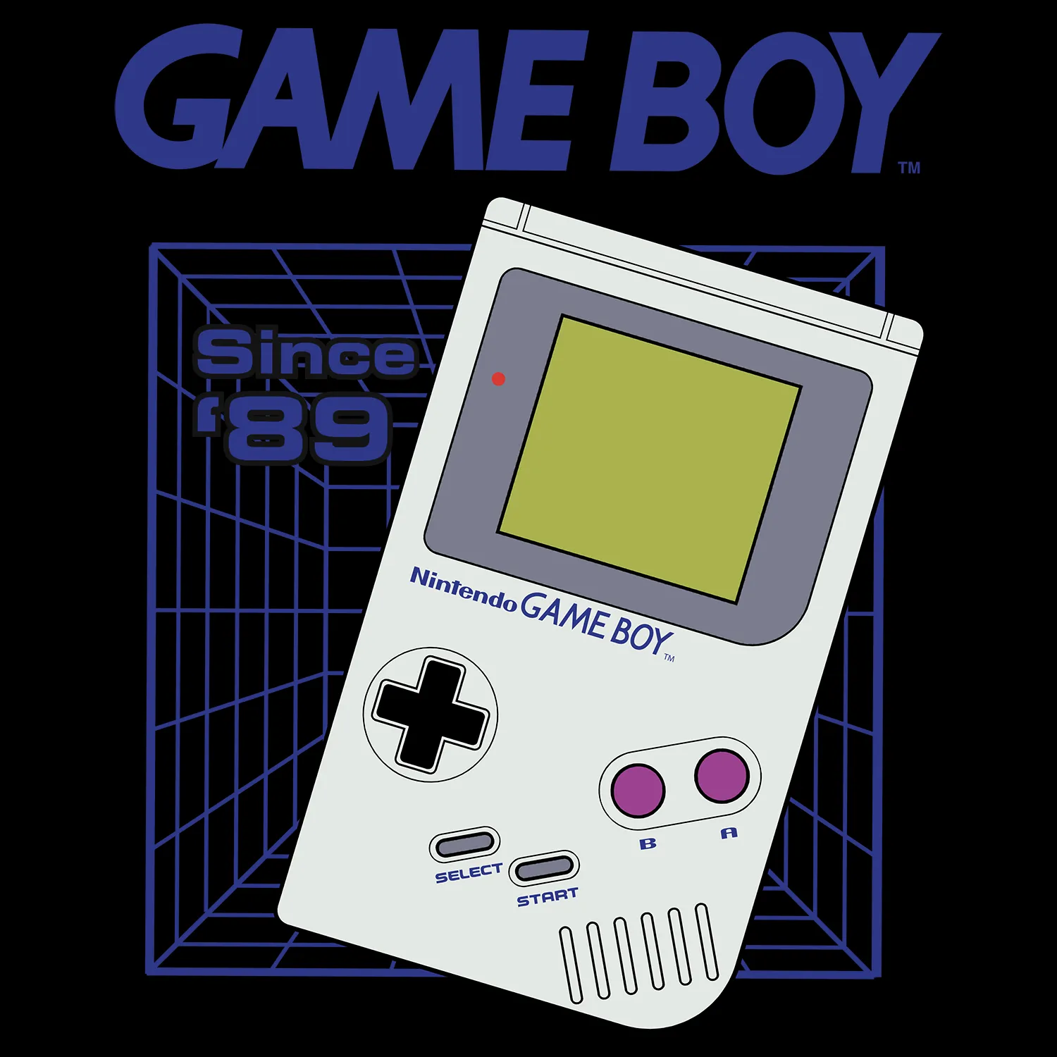 Nintendo - GameBoy Retro Black Tee