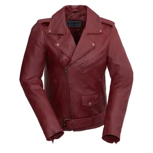 Rebel Womens Leather Jacket Oxblood