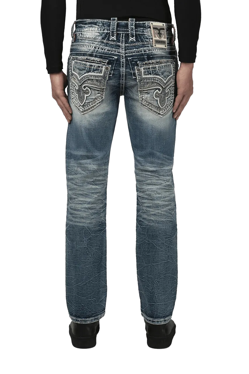 Rock Revival Men's Waterfall J200 Straight Jeans